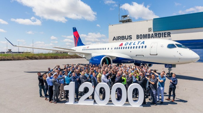 Airbus достави своя пътнически самолет номер 12 000
