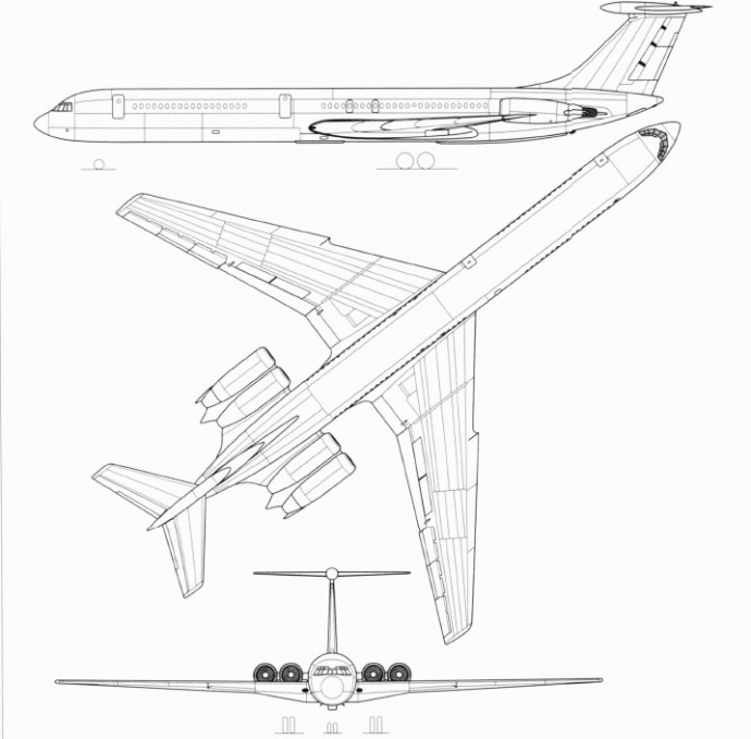 Дългокракият Ил-62